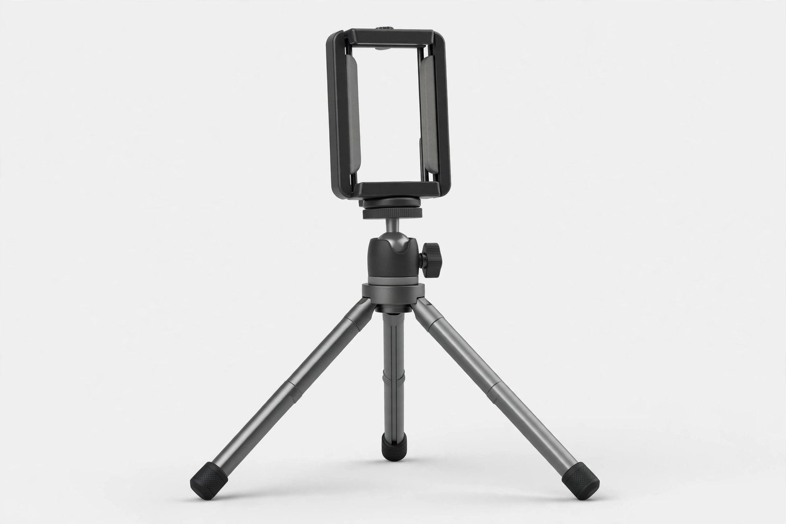 Small portable tripod with a phone mount