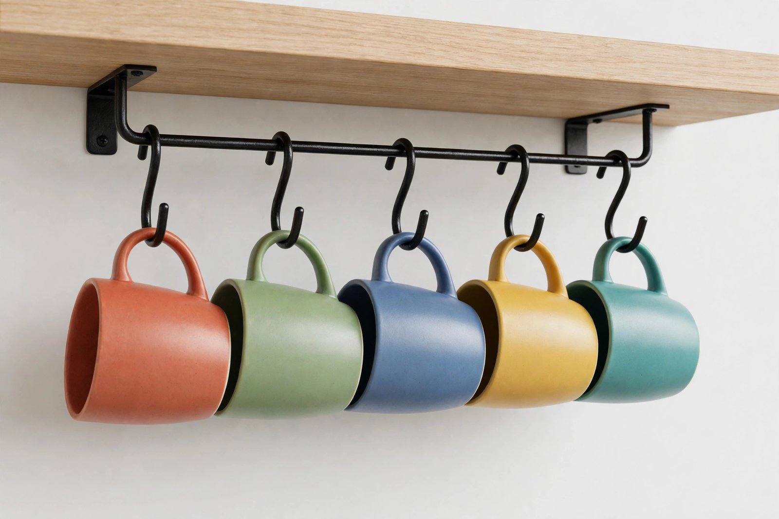 Under-Cabinet Mug Hook Rack