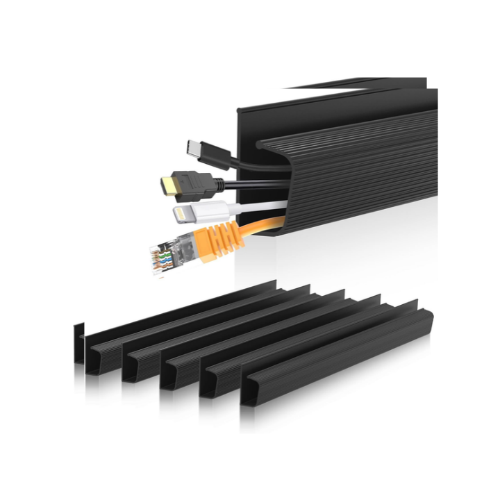 J Channel Cable Management Kit Under Desk